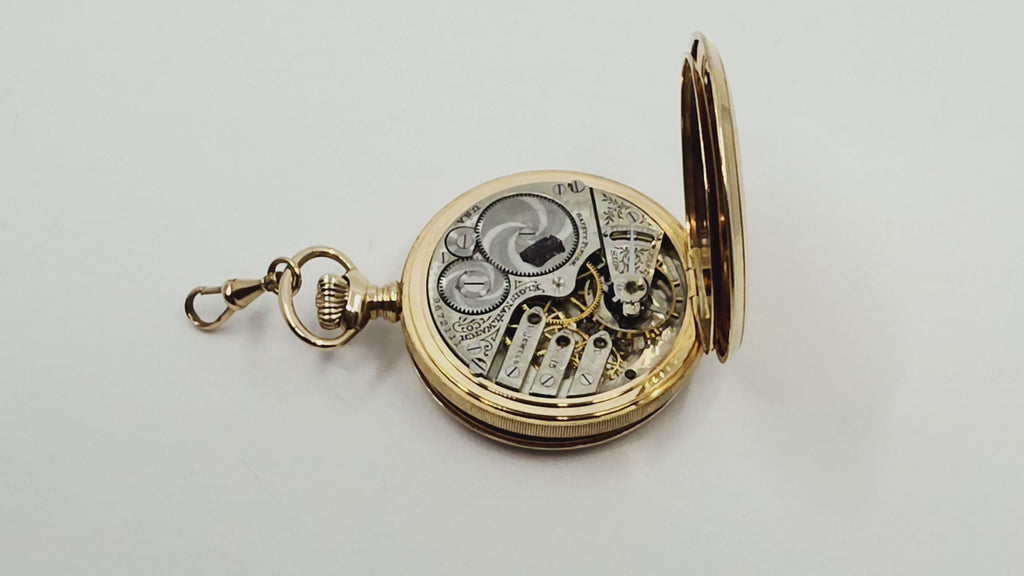 Antique Elgin 14K Gold Hunter Case Pocket Watch – Circa 1902