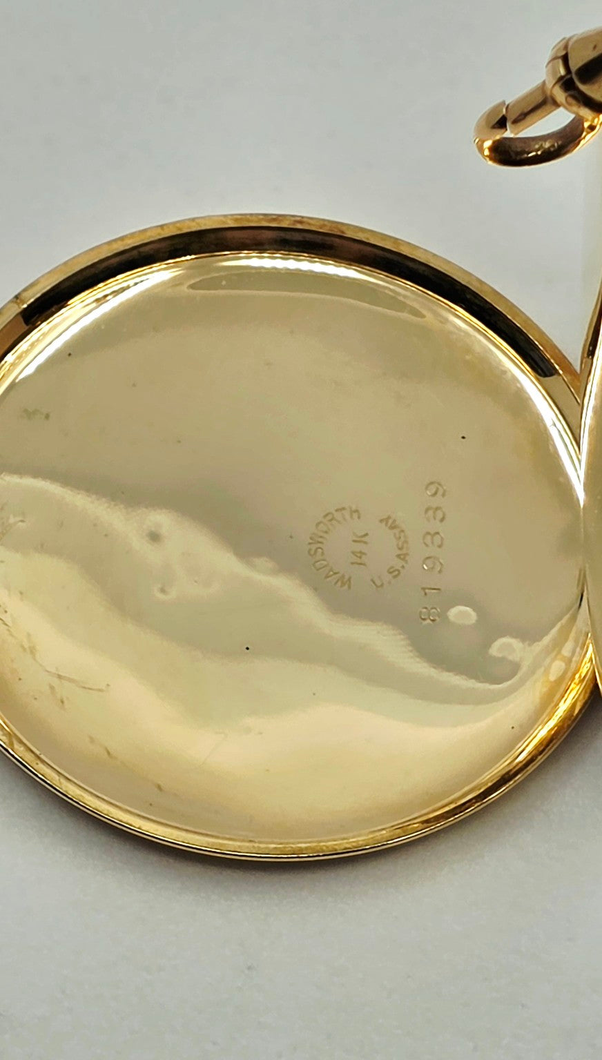 Original 14K gold case hallmark photograph